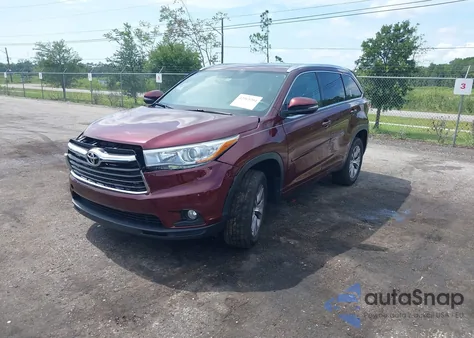 2015 Toyota Highlander Xle V6 из США, поврежденный, VIN 5TDKKRFH7FS064529
